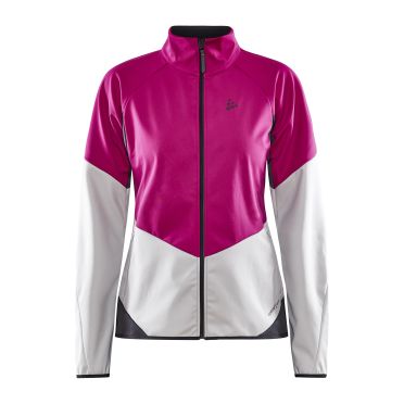 Craft Glide softshell jack roze dames