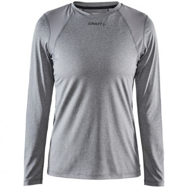 Craft Essence slim hardloopshirt LS grijs dames