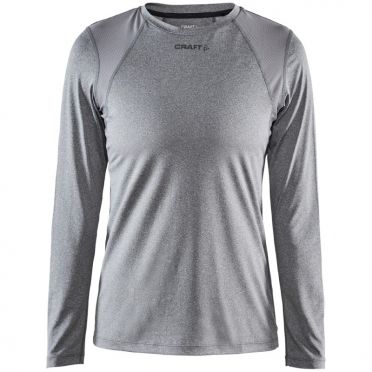 Craft Essence slim hardloopshirt LS grijs dames 