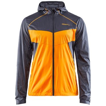 Craft Charge Light fietsjack LS grijs/oranje heren