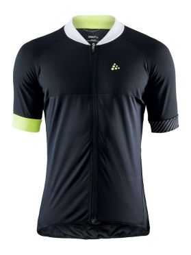 Craft Adopt fietsshirt zwart/geel heren 