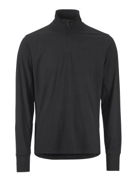 Craft Flow Half Zip ondershirt lange mouwen zwart heren 