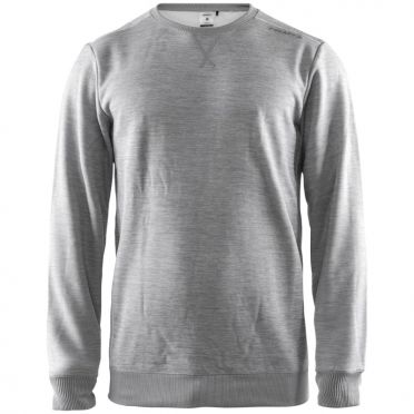 Craft Leisure vrijetijdssweater crewneck grijs heren