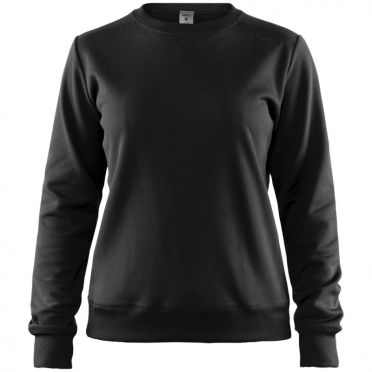 Craft Leisure vrijetijdssweater crewneck zwart dames 