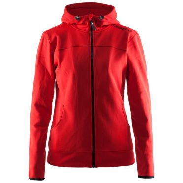 Craft Leisure vrijetijdsjack (met capuchon) rood dames 