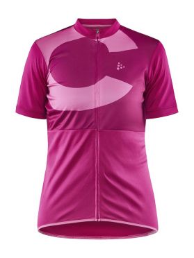 Craft Core Endurance Logo fietsshirt korte mouw roze dames 