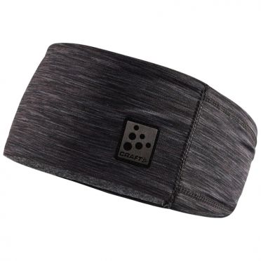Craft Microfleece ponytail hoofdband zwart 