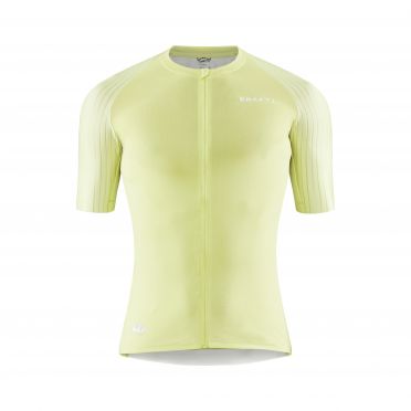 Craft Pro Aero fietsshirt korte mouw geel heren