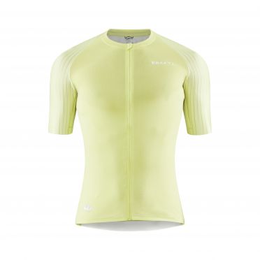 Craft Pro Aero fietsshirt korte mouw geel heren 