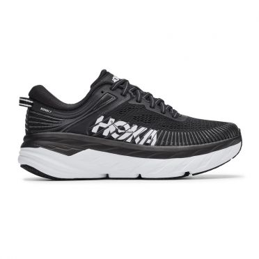 Hoka One One Bondi 7 hardloopschoenen zwart/wit dames
