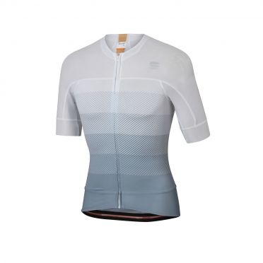 Sportful Bodyfit pro evo fietsshirt korte mouwen wit/grijs heren