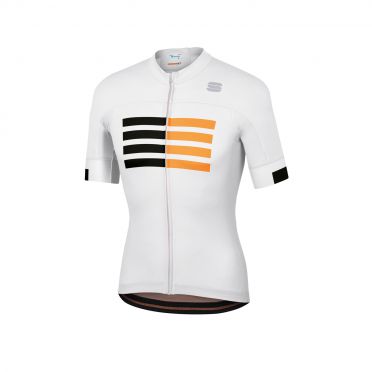 Sportful Wire fietsshirt korte mouwen wit heren 