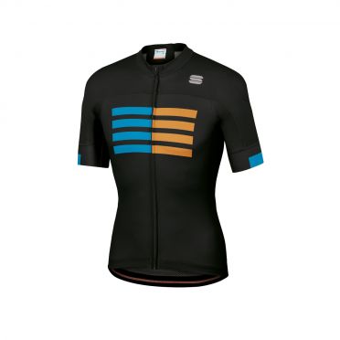 Sportful Wire fietsshirt korte mouwen zwart heren