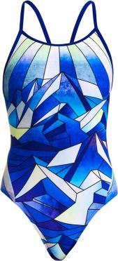 Funkita Blue Ascent diamond back badpak meisjes 