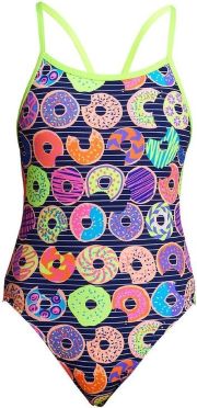Funkita Dunking Donuts single strap badpak meisjes 