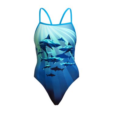 Funkita Shark Bay single strap badpak meisjes 