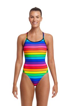 Funkita Rainbow Racer diamond back badpak meisjes