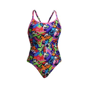 Funkita Sharp Edges diamond back badpak dames 