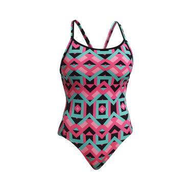 Funkita Square Stare diamond back badpak dames 