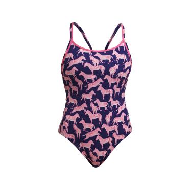 Funkita Sweet Stripes diamond back badpak dames