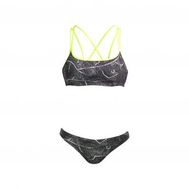 Funkita Crack up Criss cross sports bikini set dames