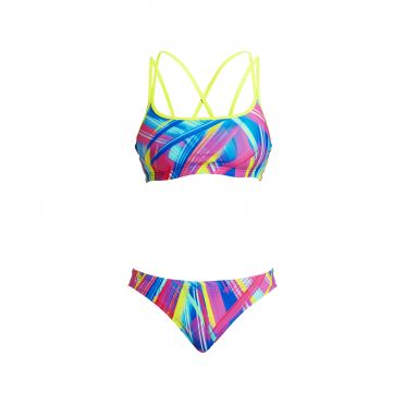 Funkita Frickin laser Criss cross sports bikini set dames