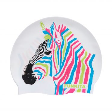 Funkita Zorse Code siliconen badmuts wit