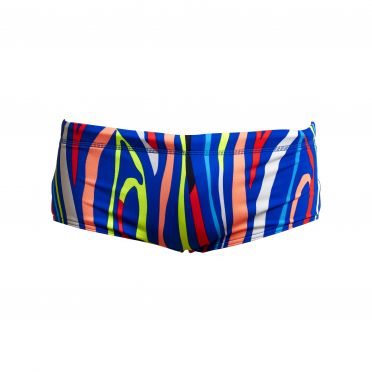 Funky Trunks Raw Hide plain front trunk zwembroek heren