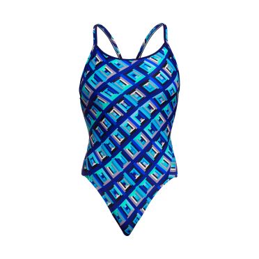 Funkita Blue Bunkers diamond back badpak dames