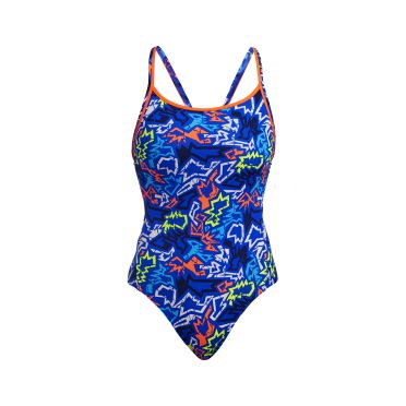 Funkita Broken Hearts diamond back badpak dames 