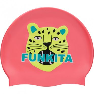 Funkita Feline Fiesta siliconen badmuts roze 