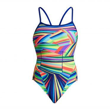 Funkita Land Lines single strap badpak dames