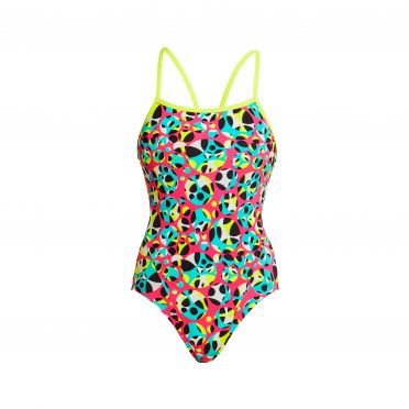 Funkita Alotta Dots single strap badpak dames