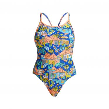 Funkita Wacky West diamond back badpak dames