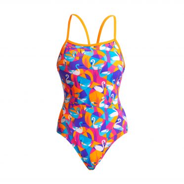 Funkita Swim Swan Eco single strap badpak dames 