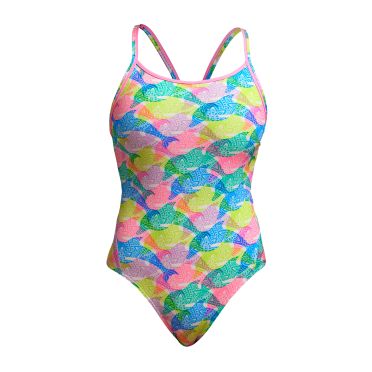 Funkita Pastel Porpie diamond back badpak dames 