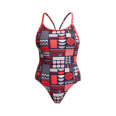 Funkita Bento Box diamond back badpak dames