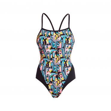Funkita Abstracta single strap badpak dames