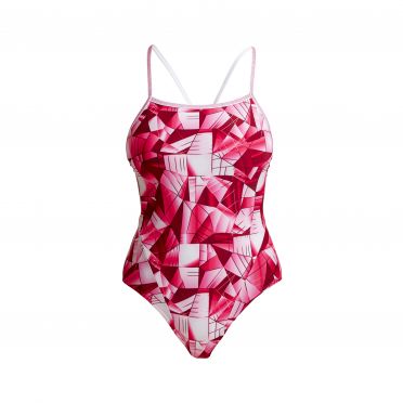 Funkita Pink Pane single strap badpak dames