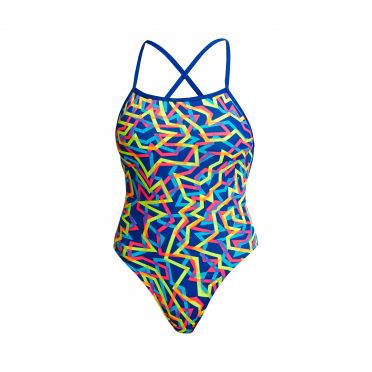 Funkita Noodle Bar strapped in badpak dames