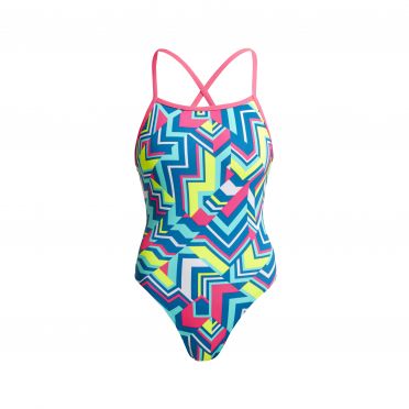 Funkita Cut Lines tie me tight badpak dames 