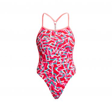 Funkita Red Ribbons twisted badpak dames