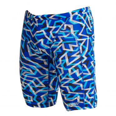 Funky Trunks Ticker Tape Training jammer zwembroek heren