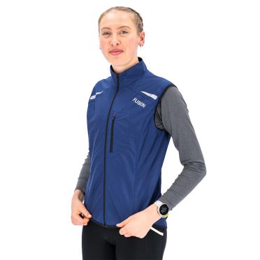 Fusion S1 Run Vest donkerblauw dames 