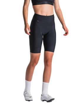 Fusion fietsbroek kort zwart dames 