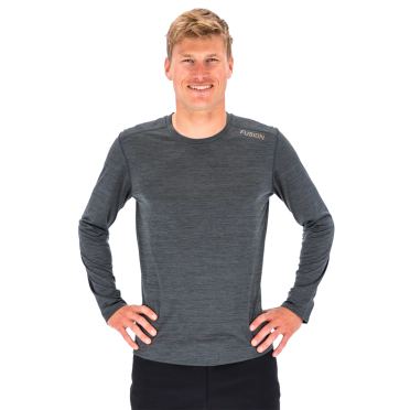 Fusion C3 LS Shirt grijs heren