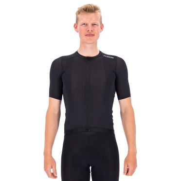 Fusion Cycling Jersey zwart heren  