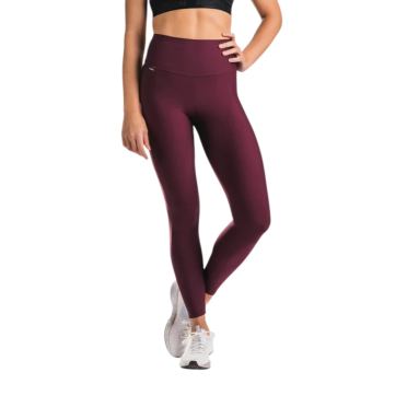 Fusion High Rise Tights Pocket bordeaux dames 