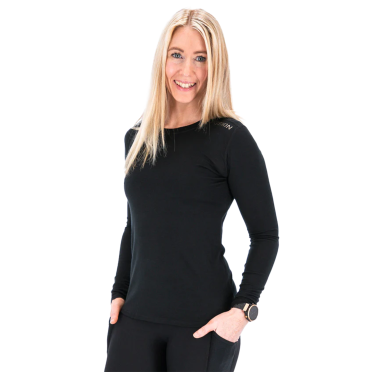 Fusion Merino 150 LS Shirt zwart dames 