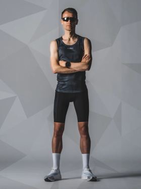 Fusion Tempo Run Tights zwart unisex